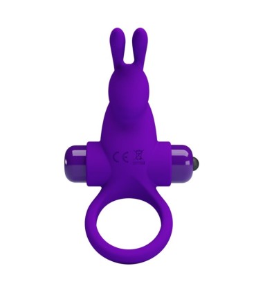 PRETTY LOVE ANILLO VIBRADOR I CONEJO PARA PENE MORADO
