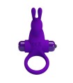 PRETTY LOVE - ANILLO VIBRADOR I CONEJO PARA PENE MORADO