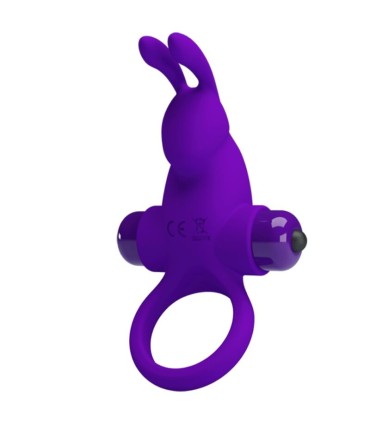 PRETTY LOVE ANILLO VIBRADOR I CONEJO PARA PENE MORADO