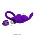 PRETTY LOVE ANILLO VIBRADOR I CONEJO PARA PENE MORADO