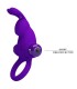 PRETTY LOVE ANILLO VIBRADOR I CONEJO PARA PENE MORADO