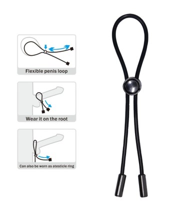PRETTY LOVE CUERDA ANILLO PENE Y TESTICULOS