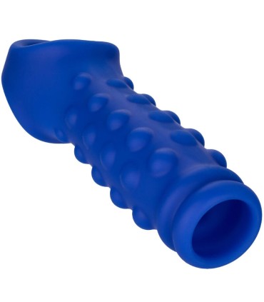 CALEXOTICS ADMIRAL BEADED FUNDA PENE SILICONA LIQUIDA AZUL