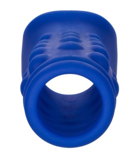 CALEXOTICS ADMIRAL BEADED FUNDA PENE SILICONA LIQUIDA AZUL