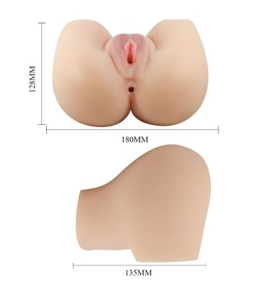 CRAZY BULL VAGINA Y ANO REALISTICOS VIBRADOR MILA