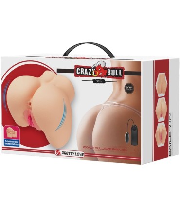 CRAZY BULL VAGINA Y ANO REALISTICOS VIBRADOR MILA