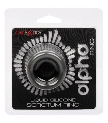 CALEXOTICS ALPHA ANILLO EXTENSION ESCROTO DOBLE NEGRO
