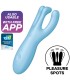 SATISFYER THREESOME 4 VIBRADOR APP AZUL