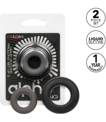 CALEXOTICS ALPHA SET DE 2 ANILLOS PROLONG GRIS