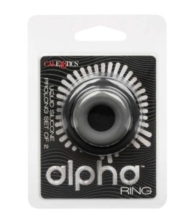 CALEXOTICS ALPHA SET DE 2 ANILLOS PROLONG GRIS