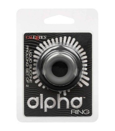 CALEXOTICS ALPHA SET DE 2 ANILLOS PROLONG GRIS