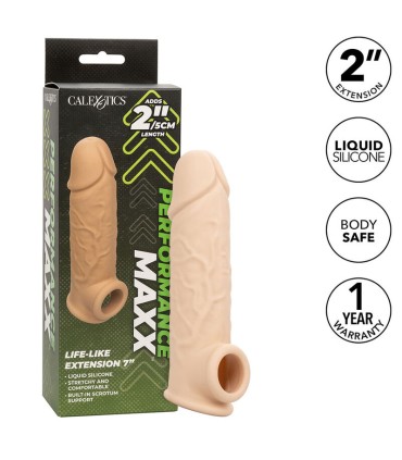 CALEXOTICS PERFORMANCE MAXX EXTENSION REALISTA 7 PIEL CLARO