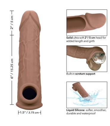 CALEXOTICS PERFORMANCE MAXX EXTENSION REALISTA 8 PIEL MORENO