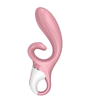 SATISFYER HUG ME VIBRADOR RABBIT APP ROSA