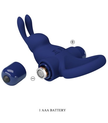 PRETTY LOVE JIRO ANILLO RABBIT CON VIBRACION AZUL