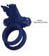 PRETTY LOVE JAMELE DOBLE ANILLO CON VIBRACION ESTIMULADOR MARIPOSA AZUL
