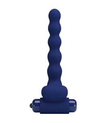 PRETTY LOVE AJMAL ANILLO VIBRADOR CON PLUG AZUL