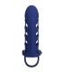 PRETTY LOVE ALTAF ANILLO VIBRADOR CON FUNDA DE SILICONA AZUL