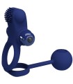 PRETTY LOVE - REMINGTON DOBLE ANILLO VIBRADOR CON PLUG AZUL