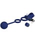 PRETTY LOVE REMINGTON DOBLE ANILLO VIBRADOR CON PLUG AZUL