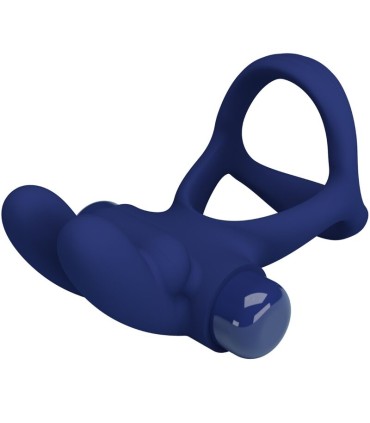 PRETTY LOVE FRANCISCO DOBLE ANILLO VIBRADOR RABBIT AZUL