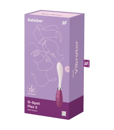 SATISFYER G SPOT FLEX 3 MULTI VIBRADOR ROJO