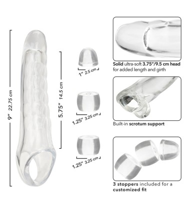 CALEXOTICS MAXX EXTENSOR DE PENE AJUSTABLE TRANSPARENTE
