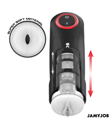 JAMYJOB GRAVITY MASTURBADOR VAGINA AUTOMATICO 5 MODOS DE EMPUJE Y EFECTO SONIDO