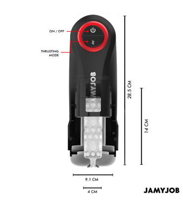 JAMYJOB GRAVITY MASTURBADOR VAGINA AUTOMATICO 5 MODOS DE EMPUJE Y EFECTO SONIDO