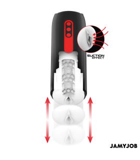 JAMYJOB PHANTOM MASTURBADOR VAGINA AUTOMATICO 5 MODOS SUCCIONADOR Y EMPUJE