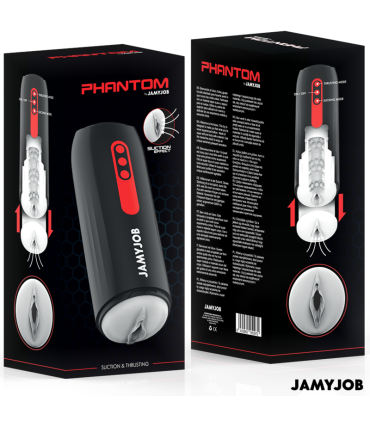 JAMYJOB PHANTOM MASTURBADOR VAGINA AUTOMATICO 5 MODOS SUCCIONADOR Y EMPUJE