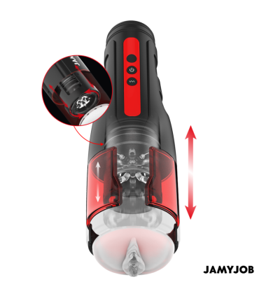JAMYJOB CYCLONE MASTURBADOR VAGINA AUTOMATICO 10 MODOS ROTACION Y EMPUJE