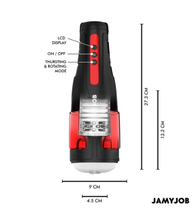 JAMYJOB CYCLONE MASTURBADOR VAGINA AUTOMATICO 10 MODOS ROTACION Y EMPUJE