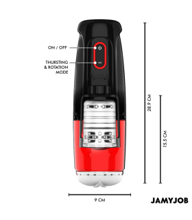 JAMYJOB STORM MASTURBADOR VAGINA AUTOMATICO 10 MODOS ROTACION Y EMPUJE
