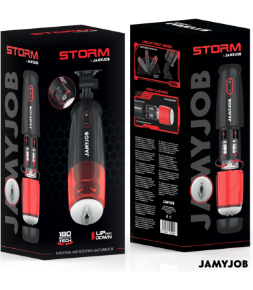 JAMYJOB STORM MASTURBADOR VAGINA AUTOMATICO 10 MODOS ROTACION Y EMPUJE