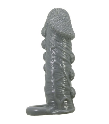 PRETTY LOVE FUNDA REALISTICA ALARGADORA Y RETARDANTE PARA PENE GRIS