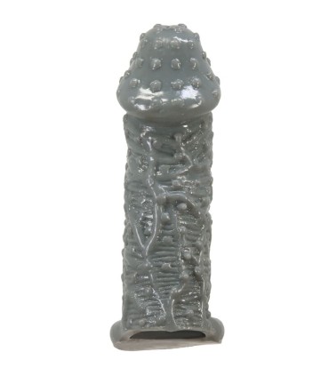 PRETTY LOVE FUNDA REALISTICA ALARGADORA Y RETARDANTE PARA PENE MODELO 2 GRIS