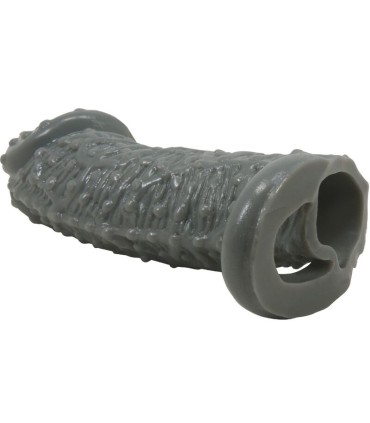 PRETTY LOVE FUNDA REALISTICA ALARGADORA Y RETARDANTE PARA PENE MODELO 2 GRIS