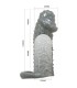 PRETTY LOVE FUNDA REALISTICA ALARGADORA Y RETARDANTE PARA PENE MODELO 2 GRIS