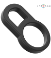 INTENSE - BOBBY ANILLO DOBLE PARA PENE SILICONA NEGRO