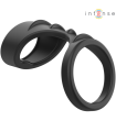 INTENSE - THEO ANILLO DOBLE PARA PENE SILICONA NEGRO MODELO 3