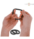 INTENSE HUGH 3 ANILLOS BASICOS PARA PENE SILICONA NEGRO