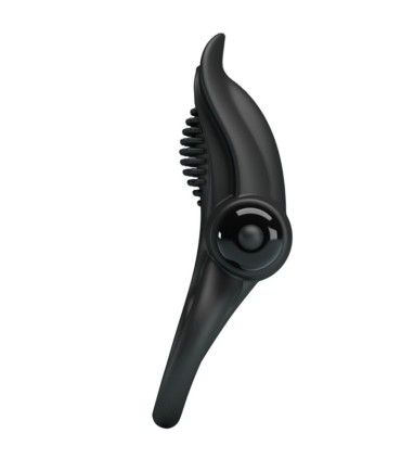 PRETTY LOVE DOBLE ANILLO VIBRADOR ESTIMULADOR CLITORIS 10 VIBRACIONES NEGRO