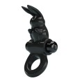PRETTY LOVE - EXCITING RING ANILLO VIBRADOR RABBIT 10 VIBRACIONES NEGRO
