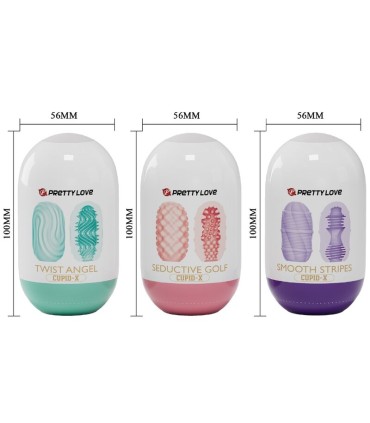 PRETTY LOVE CUPID X 18 MASTURBADORES MASCULINOS DIFERENTES TEXTURAS