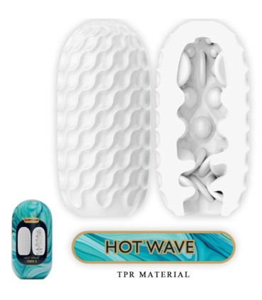 PRETTY LOVE HOT WAVE MASTURBADOR MASCULINO SILICONA BLANCO