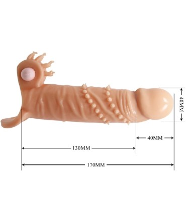 PRETTY LOVE CONNOR FUNDA PARA PENE ESTIMULADOR DE CLITORIS NATURAL