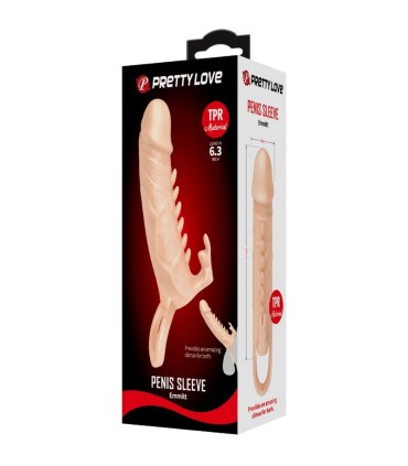 PRETTY LOVE EMMIT FUNDA PARA PENE ESTIMULADOR DE CLITORIS NATURAL