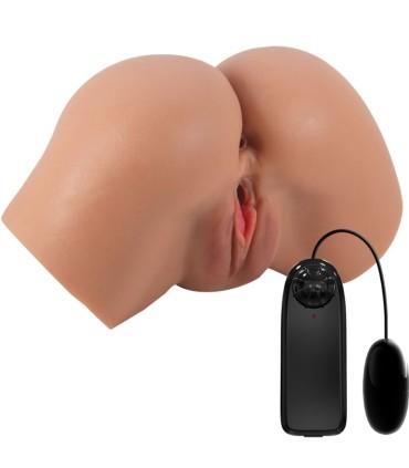 CRAZY BULL HAILEY TRASERO VIBRADOR CON VAGINA Y ANO REALISTICO CONTROL REMOTO