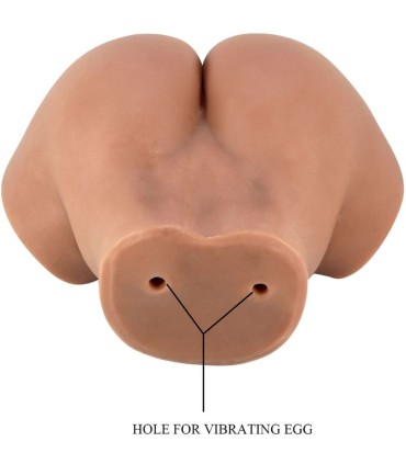 CRAZY BULL HAILEY TRASERO VIBRADOR CON VAGINA Y ANO REALISTICO CONTROL REMOTO